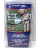 New Premier Easy Walk No-Pull Dog Harness Size Large in Black &amp; Silver - £9.66 GBP