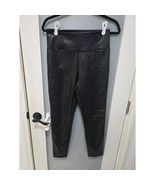 Laundry by Shelli Segal Faux Leather Leggings Black SP | High Rise EUC - $694.03 MXN