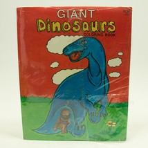 Vintage Giant Dinosaur Puzzle Coloring Book Game Activity Fun Pad - £6.92 GBP