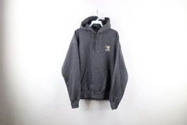 Vintage Mens Medium Faded Spell Out The Salty Dog Cafe Hoodie Sweatshirt Gray - £38.75 GBP