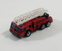 Vintage Matchbox Red Fire Engine With Ladder 1:64 Die Cast Toy 1982 - £4.57 GBP