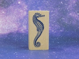 SEAHORSE, Wood Mounted Rubber Stamp, by Recollections NEW! - £5.99 GBP