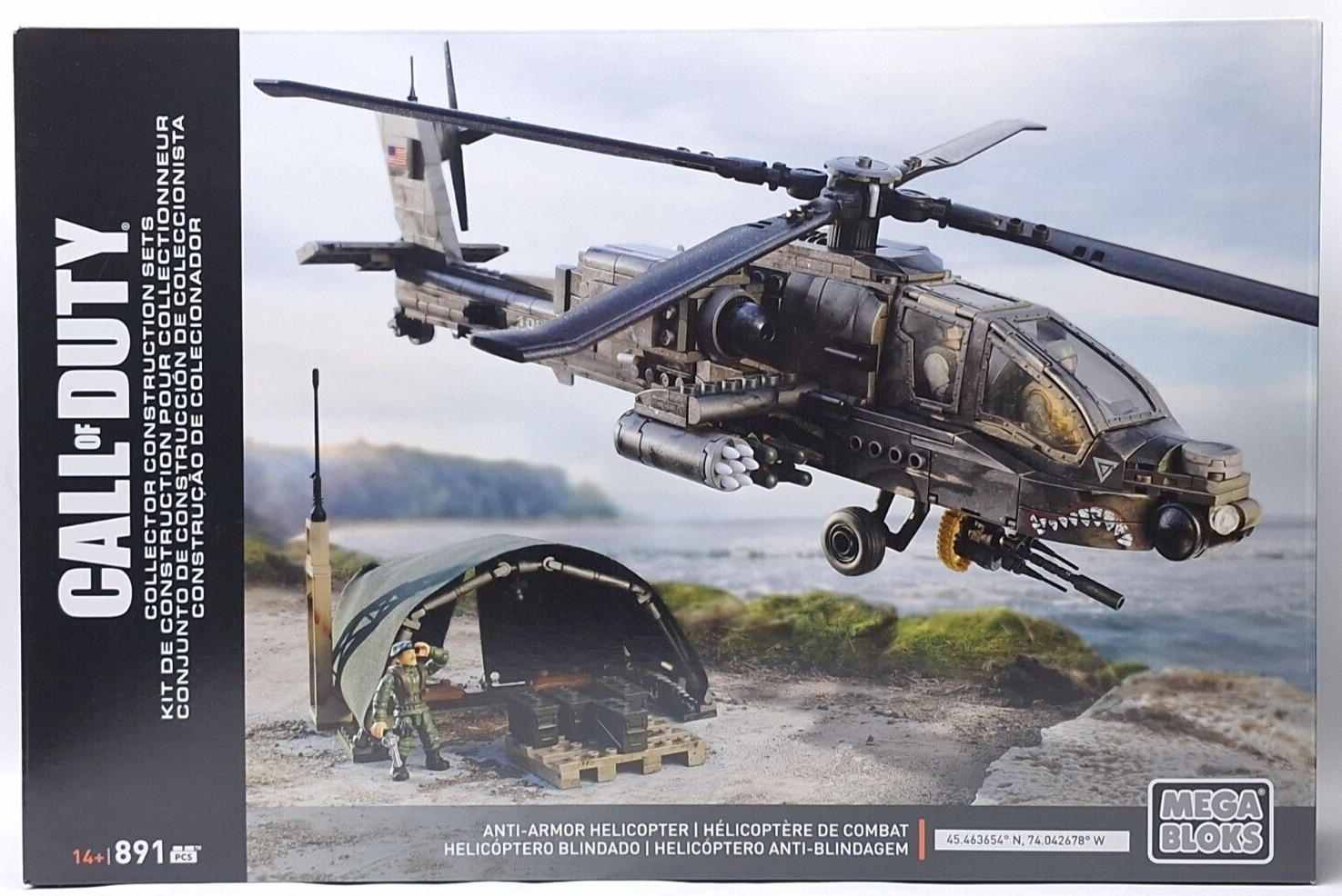 Mega Bloks Construx Call of Duty Anti-Armor Helicopter 891pcs DPB60 NEW - $252.91