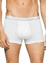 Calvin Klein CK ID Men&#39;s Logo Print Low-Rise White Trunk, Size:XL - £17.33 GBP