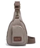 EuroSport Putty Messenger Sling Canvas Shoulder Bag Rucksack Travel Spor... - $44.81 CAD