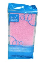 Exfoliating Stretch Shower Cloth Pink - £3.95 GBP