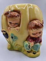 Vintage Roseville Peter Peter Pumpkin Eater Cookie Jar - no lid - £16.97 GBP