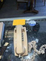 Vintage Bell System Western Electric 2554 BMP Beige Push Button Wall Telephone - £15.07 GBP