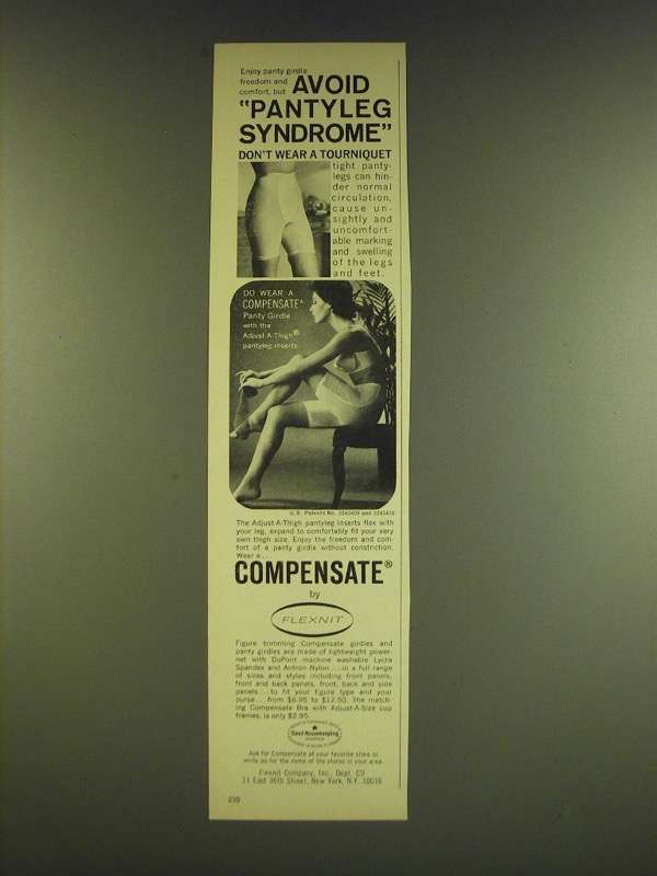 1966 Flexnit Compensate Panty Girdle Ad - and 50 similar items