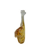 Fifth Avenue Giraffe Hand-Blown Art Glass Amber Paperweight Sculpture Fi... - $371.47 MXN