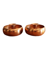 Pair Vintage MCM COPPER Candle Stick Holder by Coppercraft Guild Taunton... - $372.06 MXN