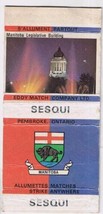Matchbox Cover Manitoba Legislative Building Sesqui  - £2.31 GBP