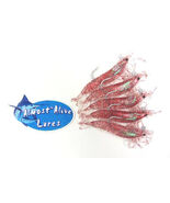 Shrimp Fishing Lure Artificial Rigged Realistic 3-1/4&quot; Bait Red Flake Ca... - $164.25 MXN