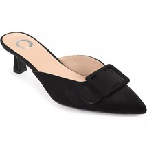 Journee Collection Women Pointed Toe Mule Heels Vianna Size US 8.5W Black - £21.36 GBP