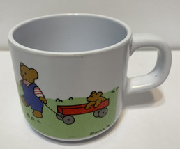 Vintage Nina 1986 Childs Melamine Drinking Cup with Handle Teddy Bears 2.5&quot; - $10.62