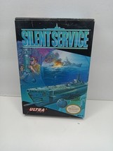 SILENT SERVICE COMPLETE VGC 1989 Authentic Nintendo NES W/Manual - £23.88 GBP