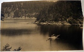 BC CANADA Large Original Photograph Yacht Half Moon Bay ca1920 - £17.75 GBP