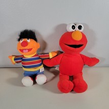 Elmo and Ernie Plush Dolls Sesame Street 9 in and 12 in - £13.56 GBP