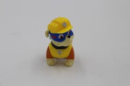 Paw Patrol Blue Mask Rubble Figure Figurine Cake Topper Mighty Super Pup 2.5&quot; - £3.88 GBP