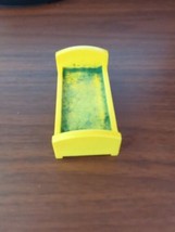 Fisher Price Little People 1975 Sesame Street #938 Yellow Single Bed for... - $4.95