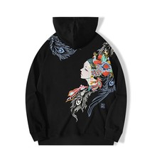 Embroidered Beauty Exquisite Luxurious Oversized Hoodies For Men Autumn ... - £157.81 GBP