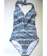 Jantzen Swimsuit One Piece Blue Gem Tummy Control Padded Cup Womens 10 o... - $54.80 CAD