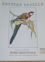 Ross Originals Eastern Rosella Cross Stitch Pattern DMC/Anchor - $14.20
