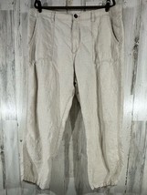 Old Navy Womens Pants Beige Linen Drawstring Wide Leg High Rise Size XXL - £19.71 GBP