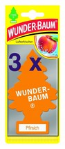 Wunder-Baum Car Air Freshener PEACH- Pack Of 3 - Free Shipping - £8.69 GBP