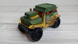 Hot Wheels Bad Mudder 2 Green &amp; Gold w\ Red Rims 1:64 Truck Loose - £2.36 GBP