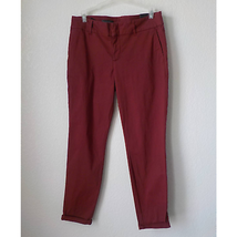 Kut from the Kloth Women 4 Petite Red Trouser Skinny Pants Wine Burgundy NWT - £10.78 GBP