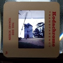 1983 KODACHROME England Stone &amp; Wood Windmill VTG 35mm Found Slide Photo - £7.78 GBP