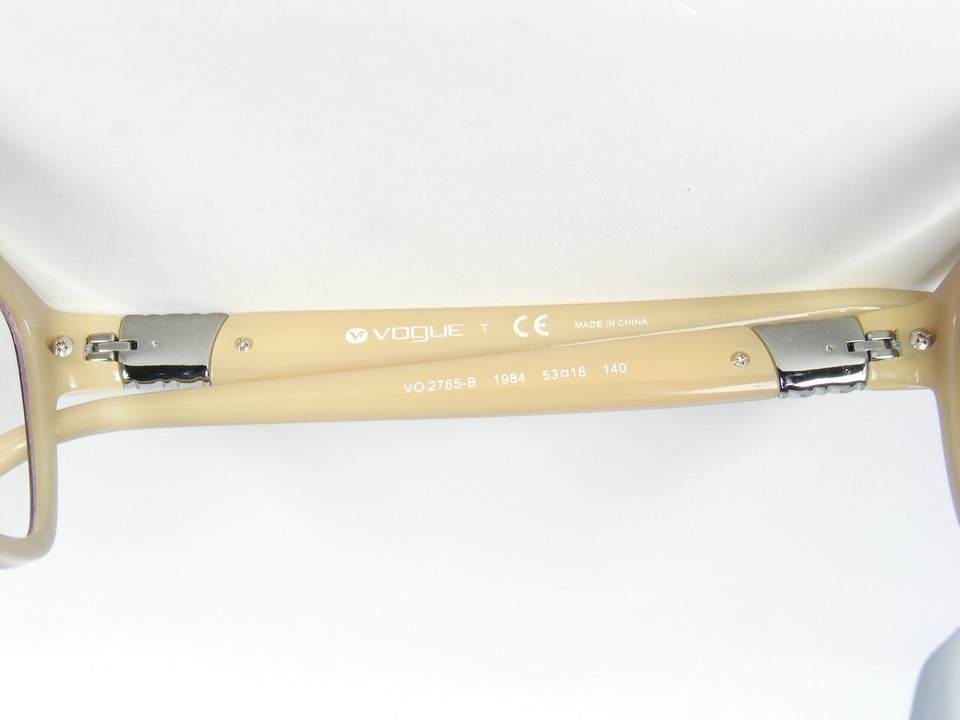 "FOR PARTS" Vogue VO 2765-B 1984 BURGUNDY BEIGE EYEGLASSES TEMPLE /ARM LEG 140mm Item image 8