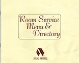 Hanalei Hotel Room Service Menu &amp; Directory Atlas Hotels San Diego Calif... - $27.70