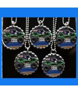 Monster Trucks lot of 10 necklaces gifts Grave Digger  necklace birthday... - $14.06 CAD
