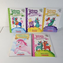 Lot 5 Unicorn Diaries Books by Rebecca Elliott Paperback + 1 Unicorn Pri... - £12.33 GBP