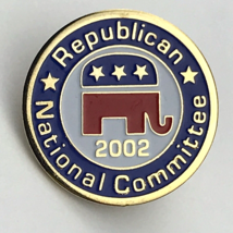 Republican National Committee 2002 Pin Gold Tone Enamel Elephant Political Party - £9.51 GBP