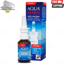 1 X Aqua Maris Strong 100% Natural Nasal Spray Seawater 30ml for Cold &amp; Flu - $23.69