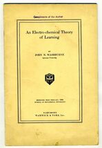 An Electro-Chemical Theory of Learning by John Washburne 1935 - $27.66