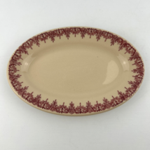 SHENANGO China Inca Ware Restaurant Beige Oval Platter New Castle PA USA 7.5” - $23.38