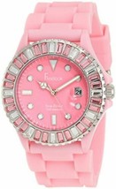 NEW Freelook HA1441-5D Women&#39;s Crystal Bezel Pink Dial Pink Silicone Strap Watch - £29.38 GBP