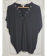 Michael Kors Size XL Black Sleevles Top - $21.77