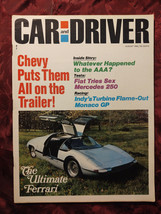 CAR and DRIVER August 1968 Ultimate Ferrari Sunbeam Alpine Fiat 124 Spider - £10.20 GBP