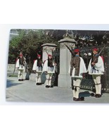Body Guard Guards Athens Greece Postcard Vintage 52045 - £9.57 GBP