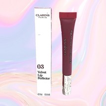 Clarins Velvet Lip Perfector 03 Velvet Matte Red Full Size 0.3 oz NEW in... - $14.84
