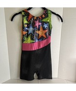 lot of 2 Biketard size 8/10 (140) gymnastics dance 1-stars 2-color leopa... - $343.66 MXN
