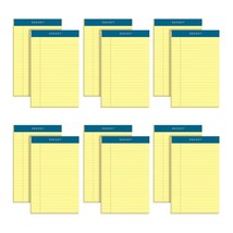 TOPS 5 x 8 Legal Pads, 12 Pack, Docket Brand, Narrow Ruled, Yellow Paper, 50 She - £30.36 GBP