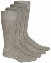 Alfani Men&#39;s 4-Pack Textured Socks in Grey-Sock Size 10-13 - £10.21 GBP