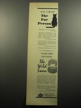 1957 Rinehart &amp; Co. Books Advertisement - The Fur Person by May Sarton - £14.53 GBP