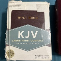 KJV  Large Print COMPACT Edition, Brown LeatherTouch *Read* Preowned - $4.95